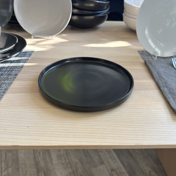 Izie Stoneware Dinnerware Straight Lip Salad Plate Set of 4 AllModern